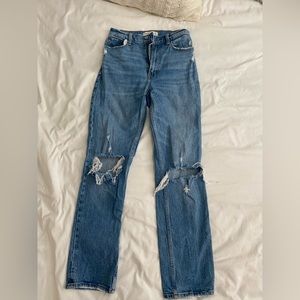 Abercrombie 90s ultra high rise straight jeans